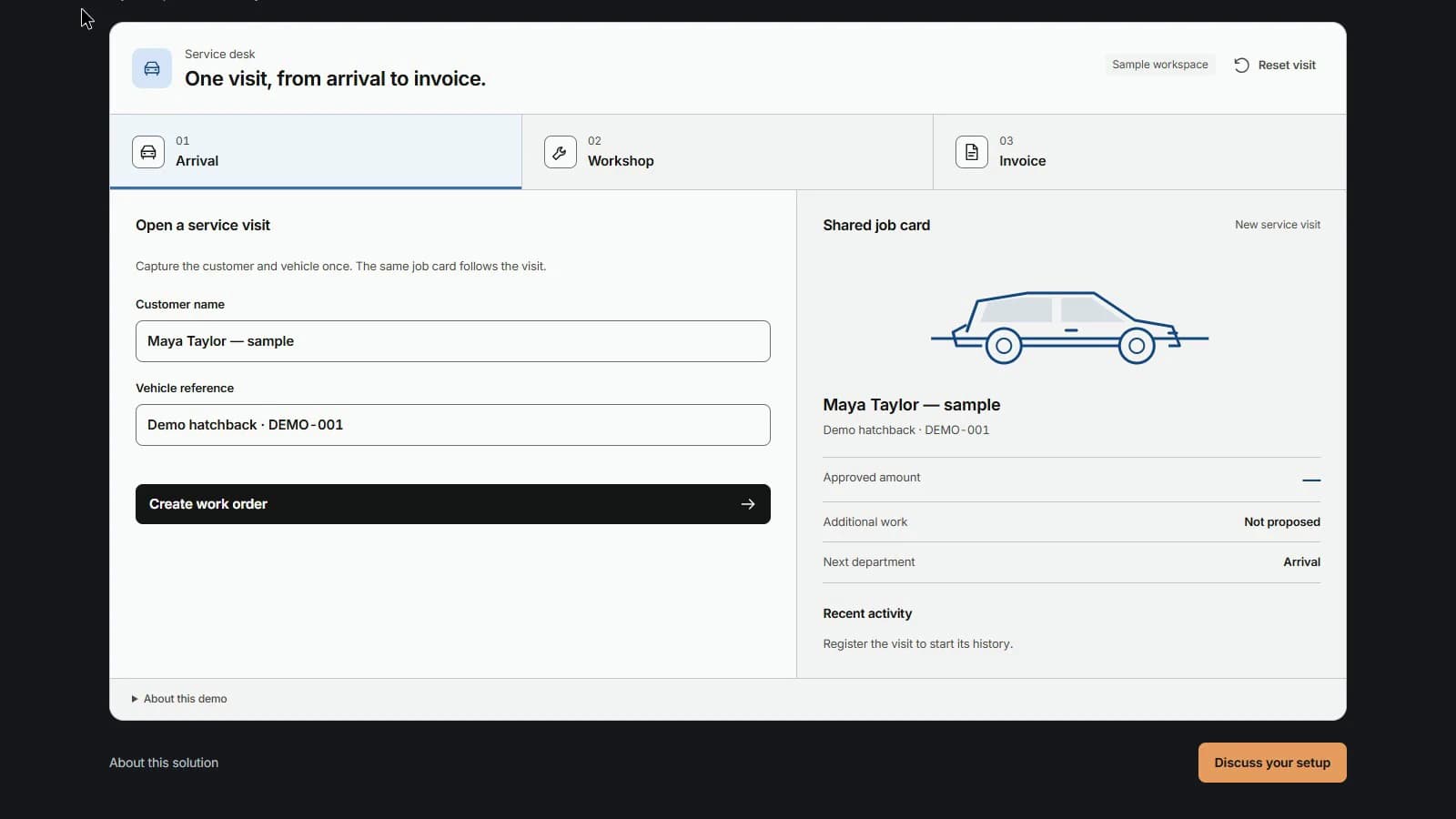 Product walkthrough: Car Dealership 360