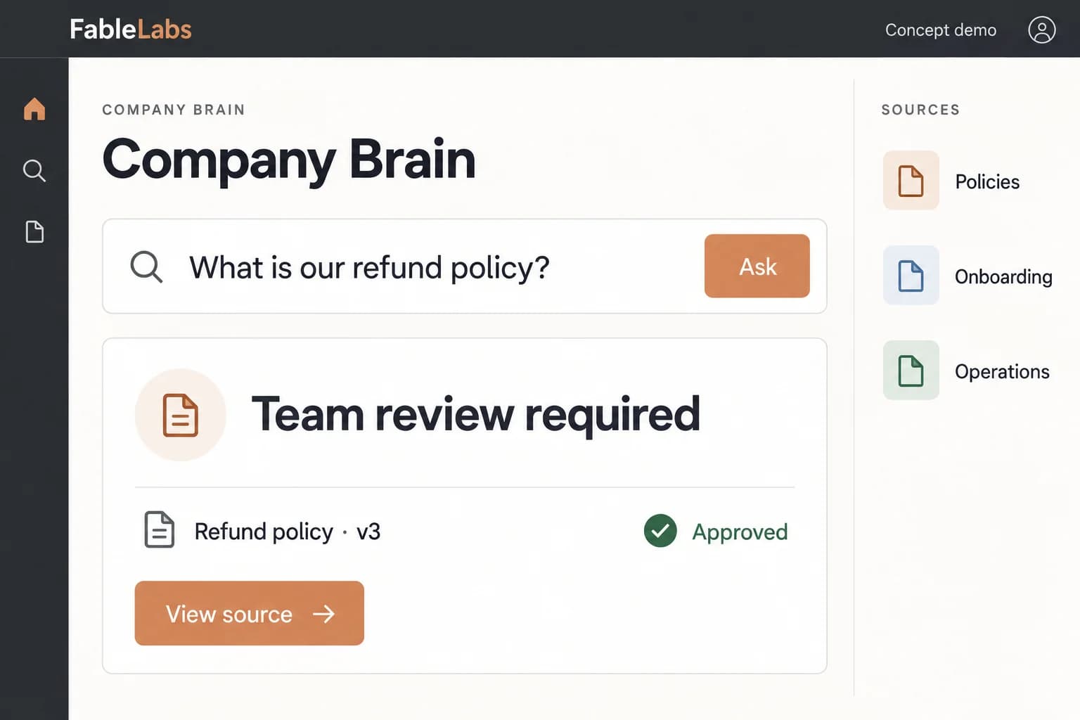 Virtual Brain — Illustrative interface · sample data