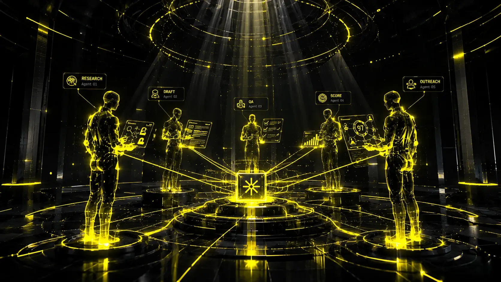 Your AI team, on one screen.